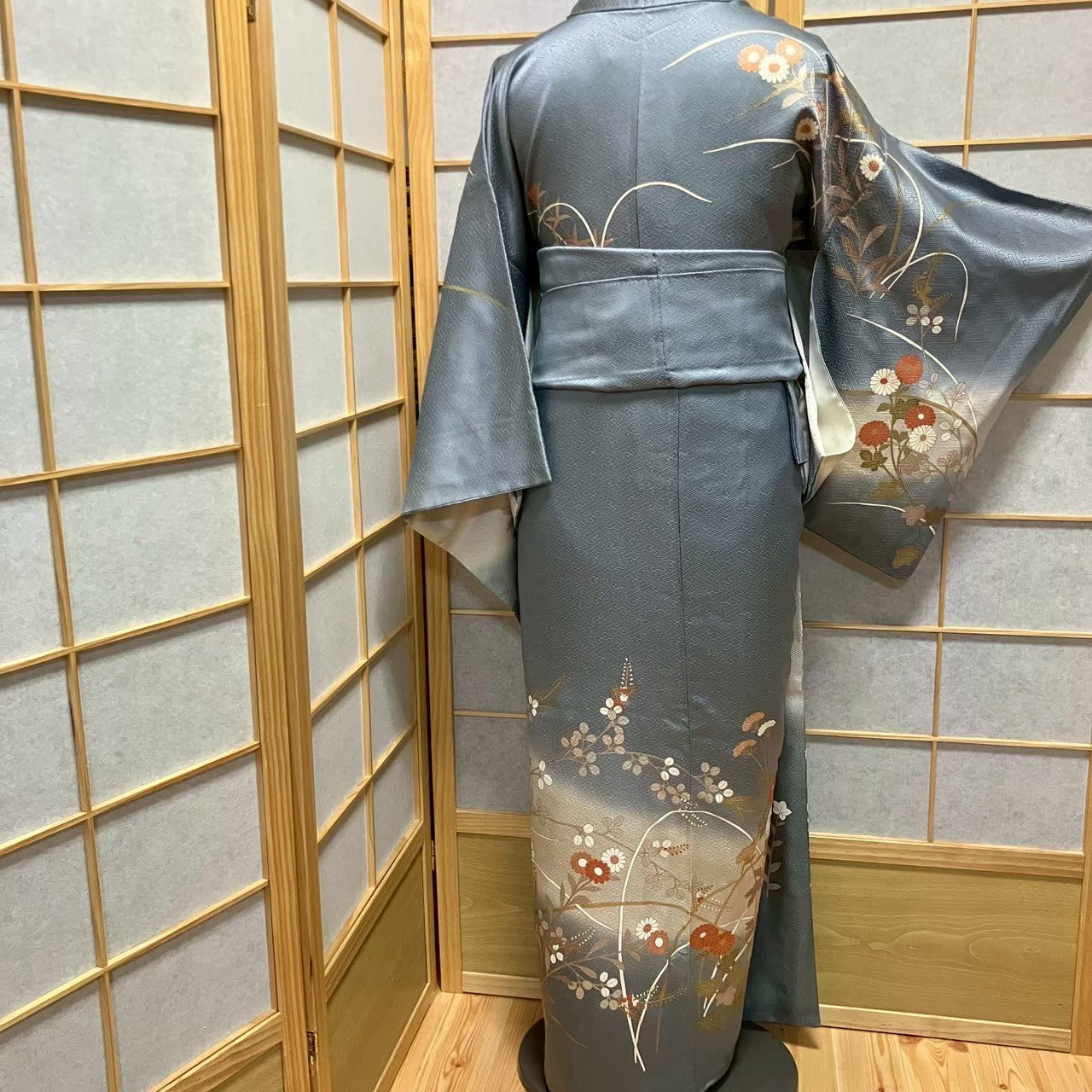 5800# Japanese Kimono Vintage Womens Silk Fabric Robe Kimono only sold