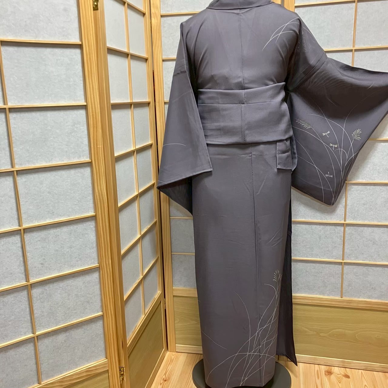 5807# Japanese Kimono Vintage Womens Silk Fabric Robe Kimono only sold Summer