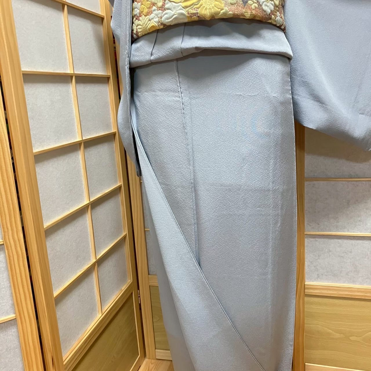5808# Japanese Kimono Vintage Womens Silk Fabric Robe Kimono only sold