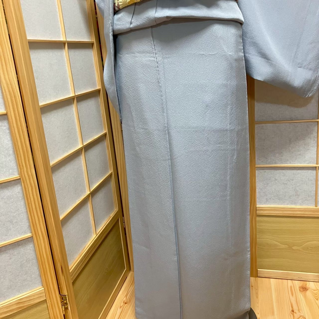 5808# Japanese Kimono Vintage Womens Silk Fabric Robe Kimono only sold