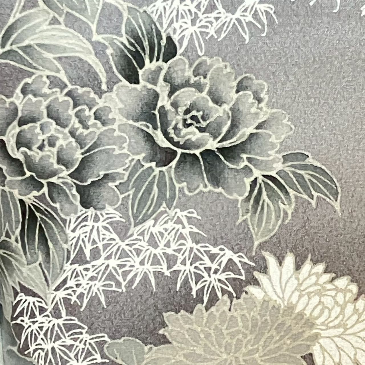 5809# Japanese Kimono Vintage Womens Silk Fabric Robe Kimono only sold