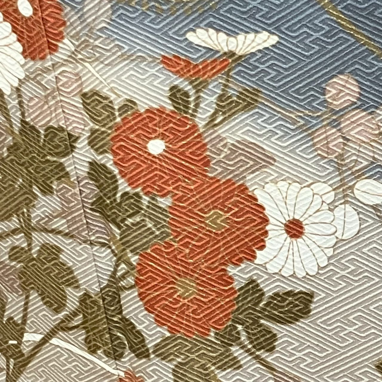 5800# Japanese Kimono Vintage Womens Silk Fabric Robe Kimono only sold