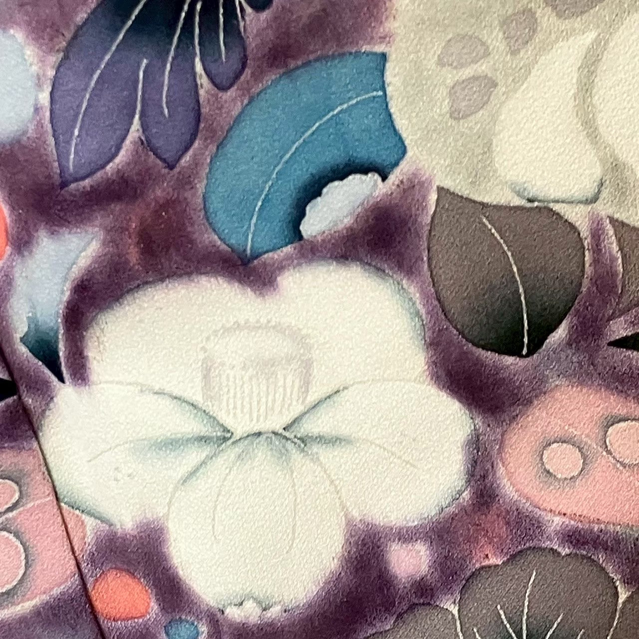 5811# Japanese Kimono Vintage Womens Silk Fabric Robe Kimono only sold