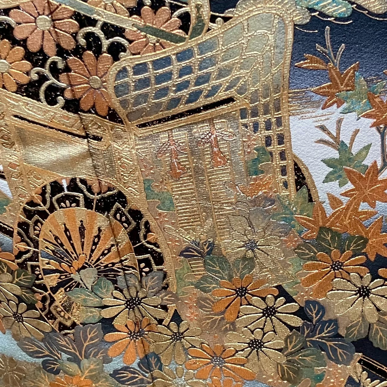 5812# Japanese Tomesode Kimono Vintage Womens Silk Fabric Robe Kimono only sold