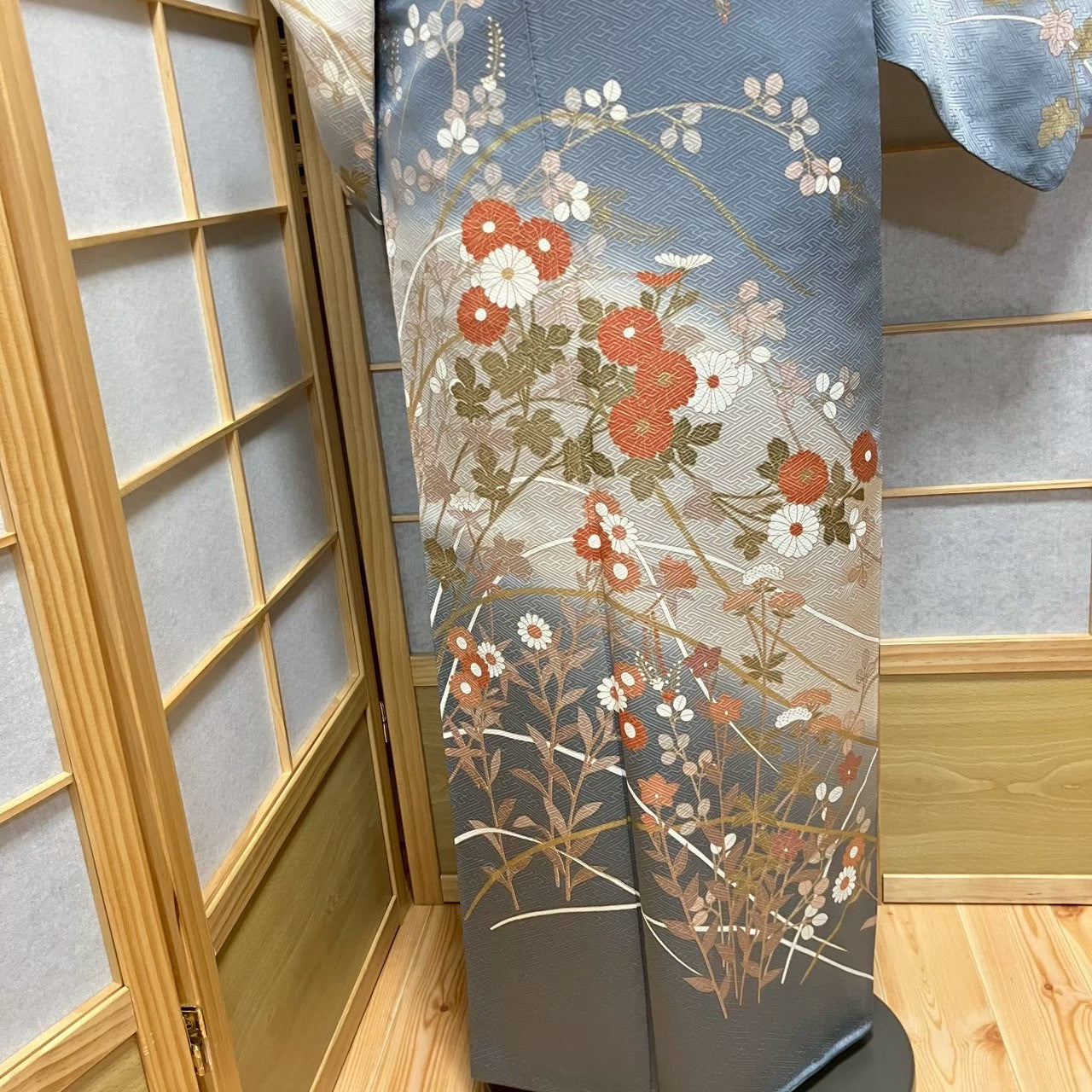 5800# Japanese Kimono Vintage Womens Silk Fabric Robe Kimono only sold