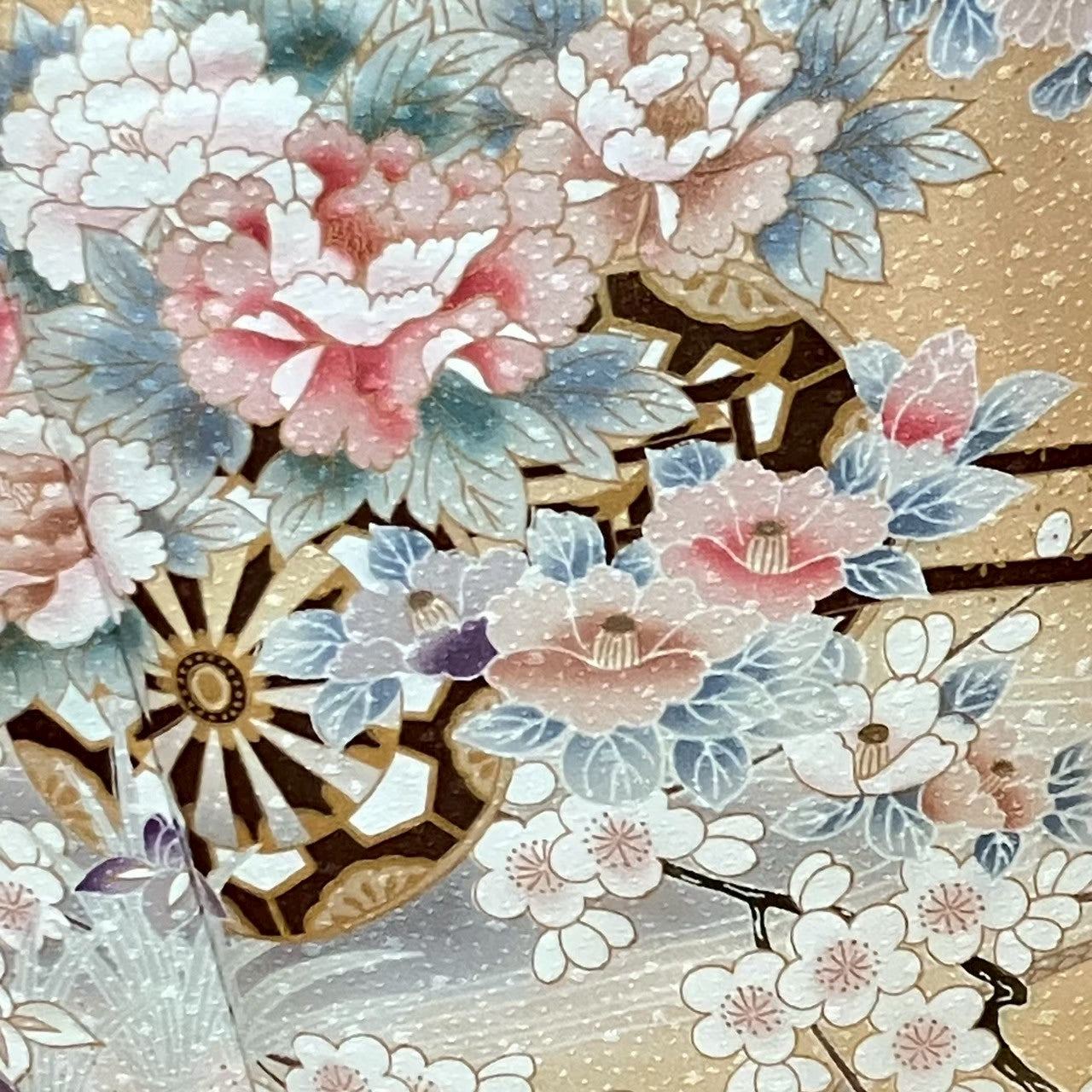 5816# Japanese Kimono Vintage Womens Silk Fabric Robe Kimono only sold