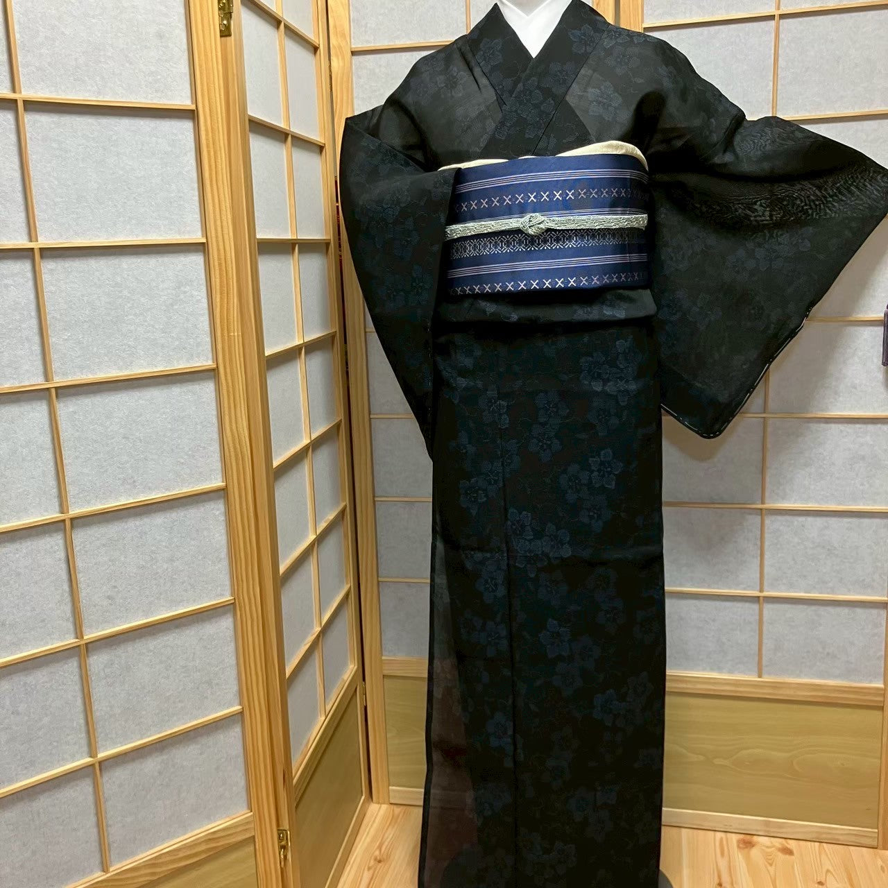 5827# Japanese Kimono only sold Vintage Womens Silk Fabric Robe Summer kimono