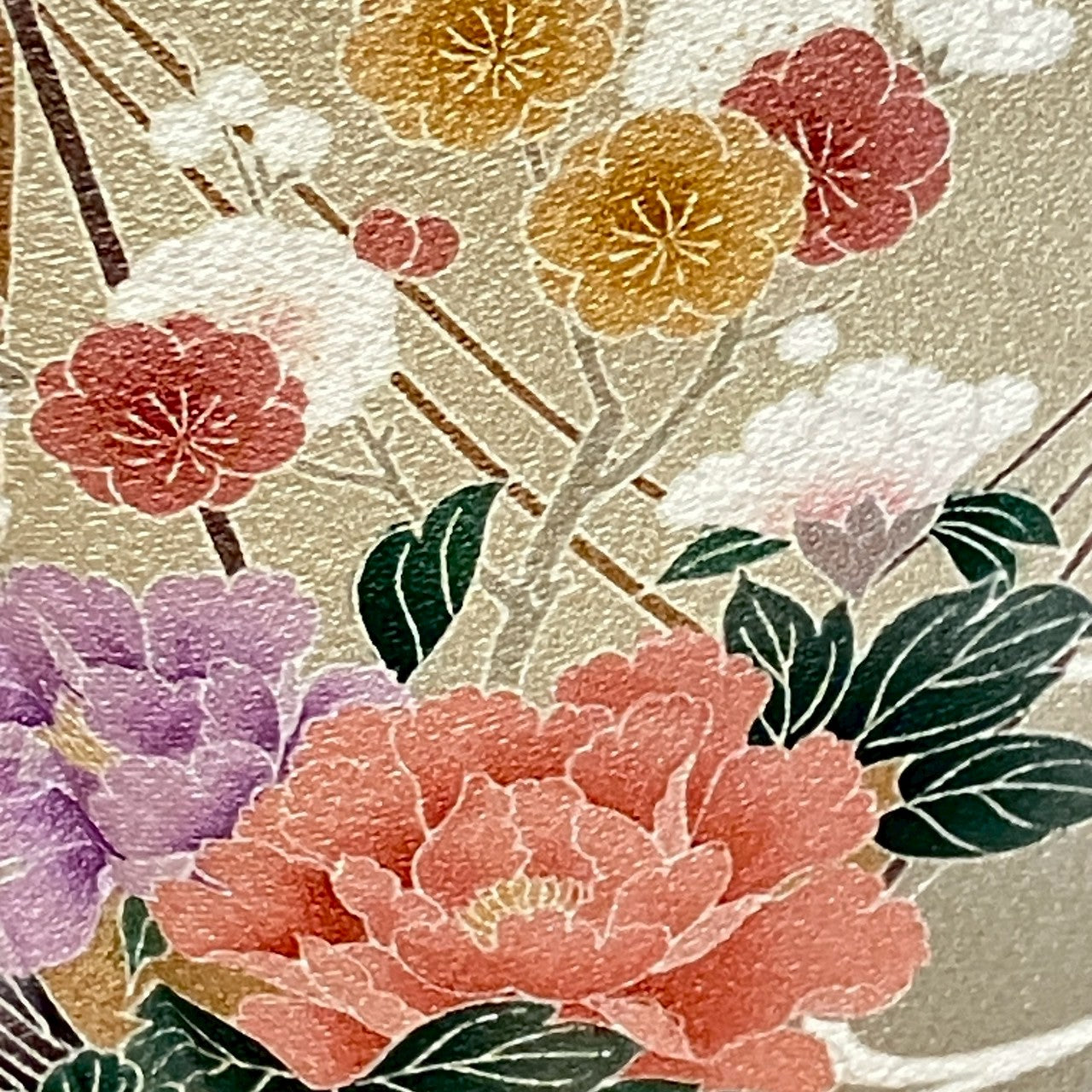 5832# Japanese Kimono Vintage Womens Silk Fabric Robe Kimono only sold Unused