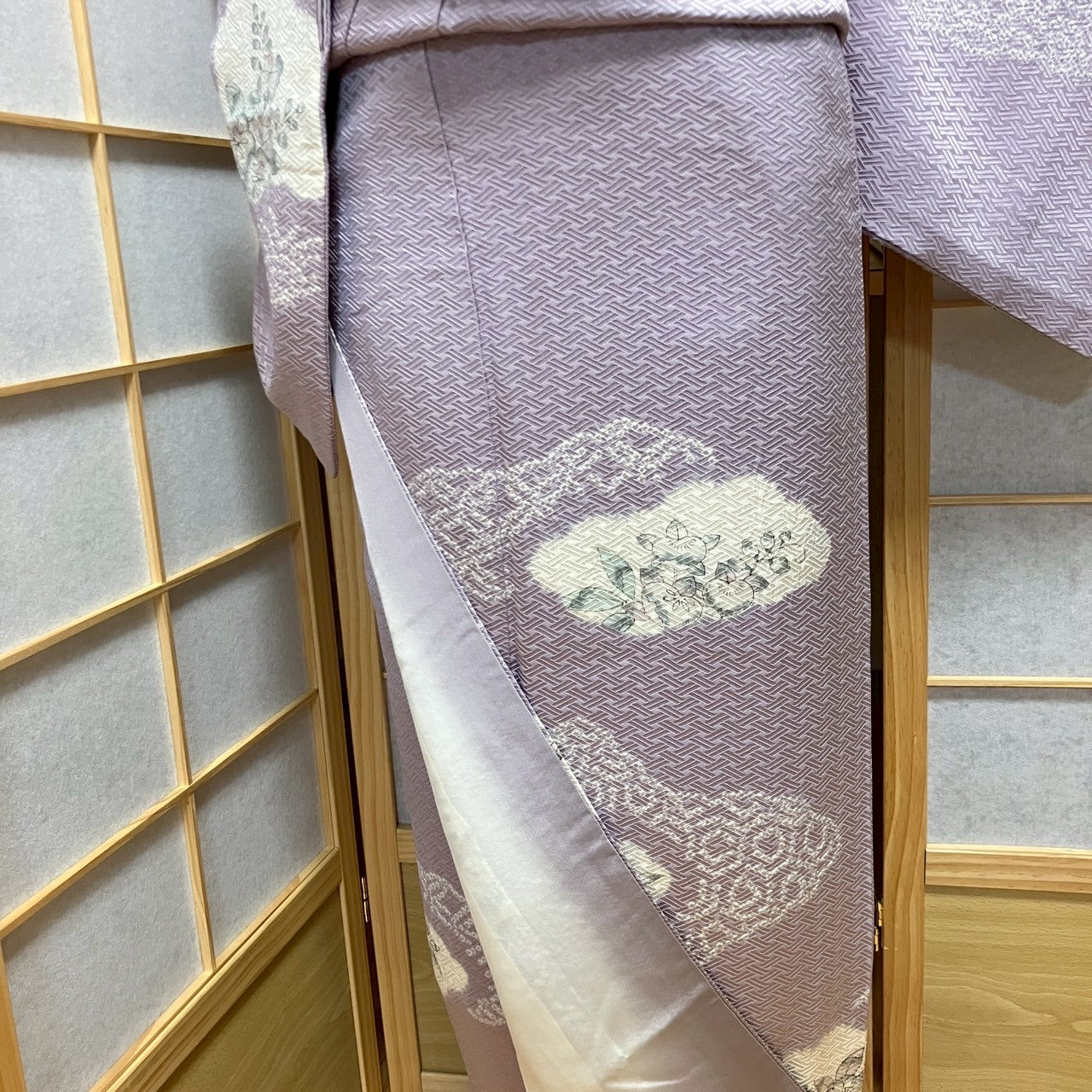 5833# Japanese Kimono Vintage Womens Silk Fabric Robe Kimono only sold Shibori