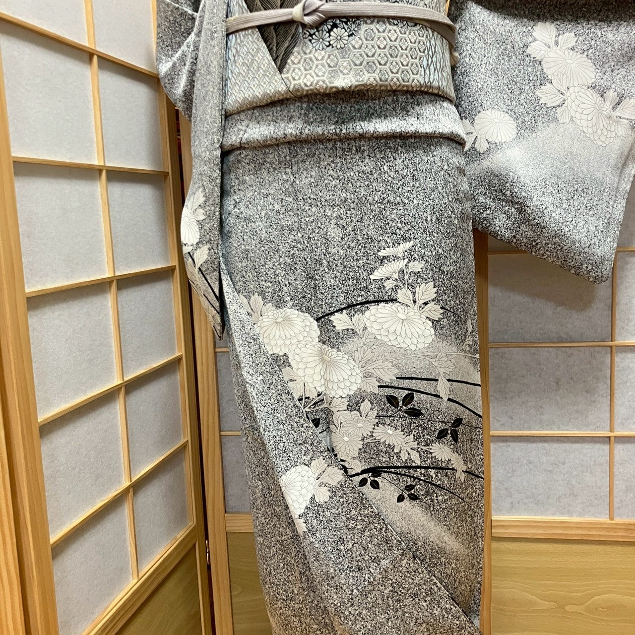 5834# Japanese Kimono Vintage Womens Silk Fabric Robe Kimono only sold