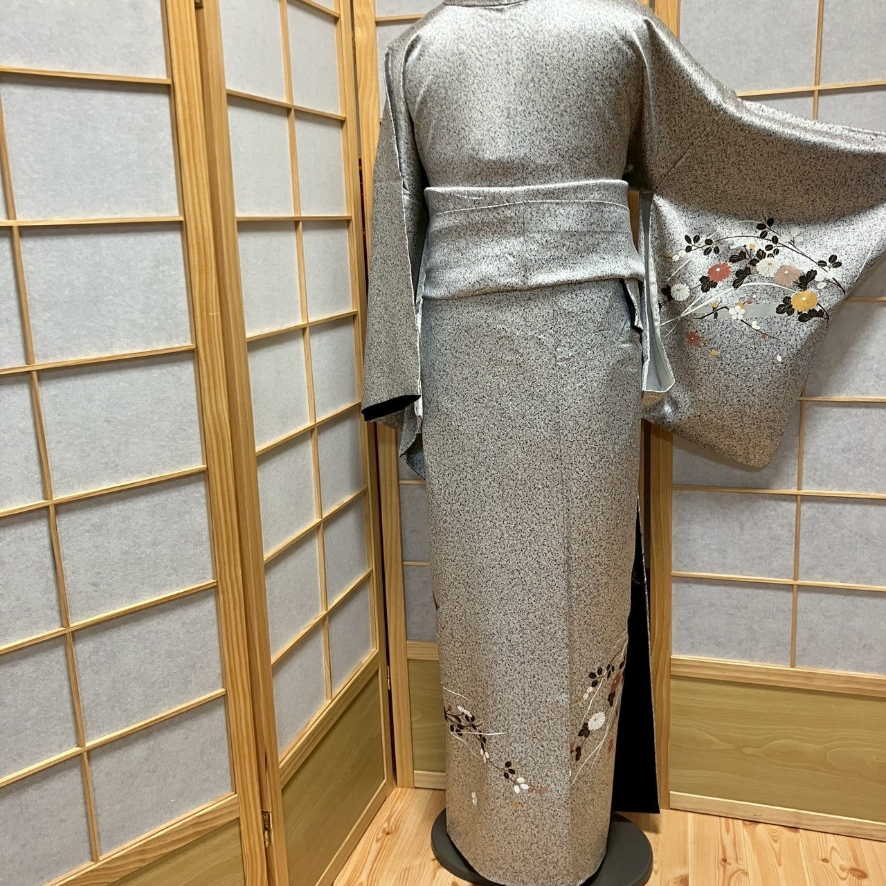 5830# Japanese Kimono Vintage Womens Silk Fabric Robe Kimono only sold