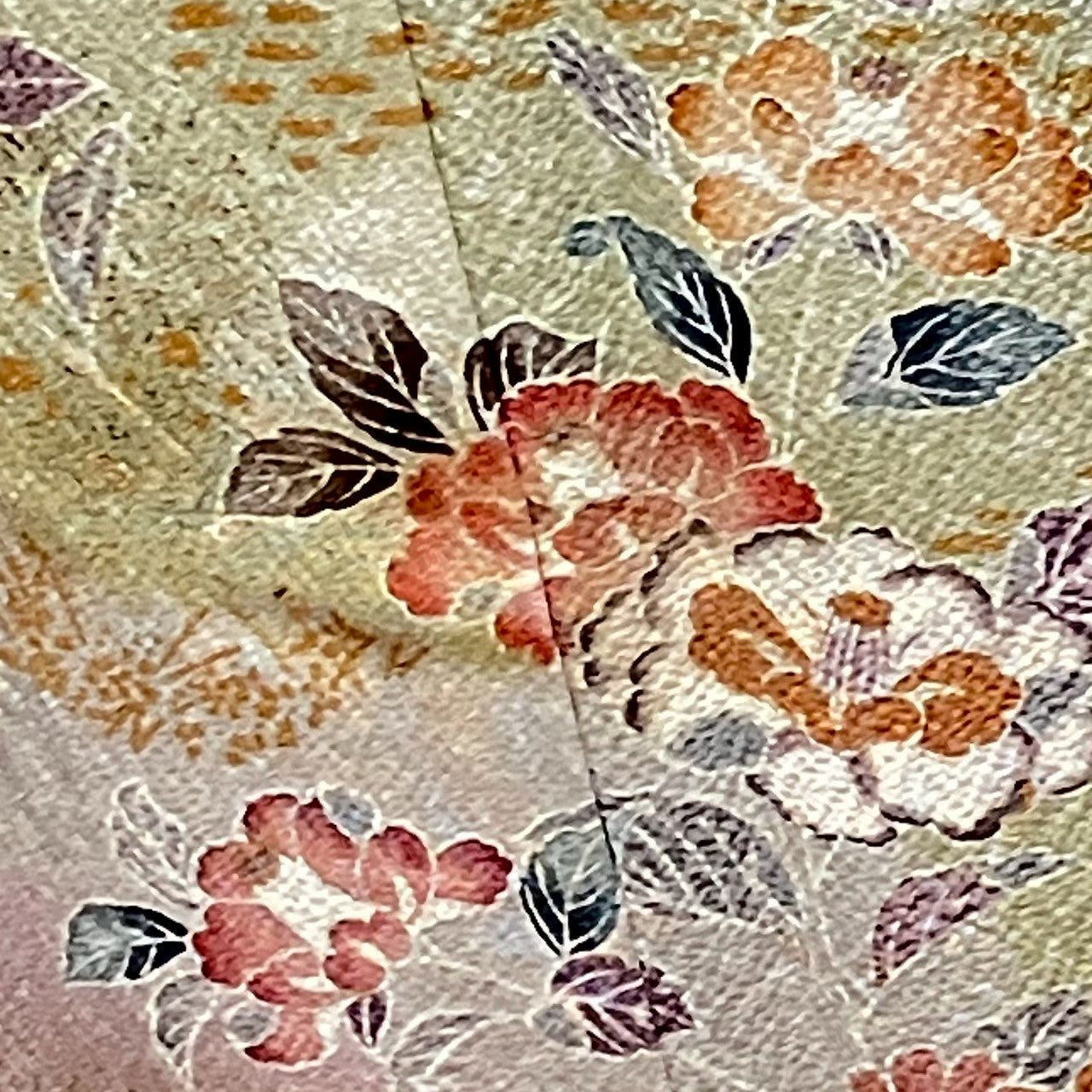 5837# Japanese Kimono Vintage Womens Silk Fabric Robe Kimono only sold