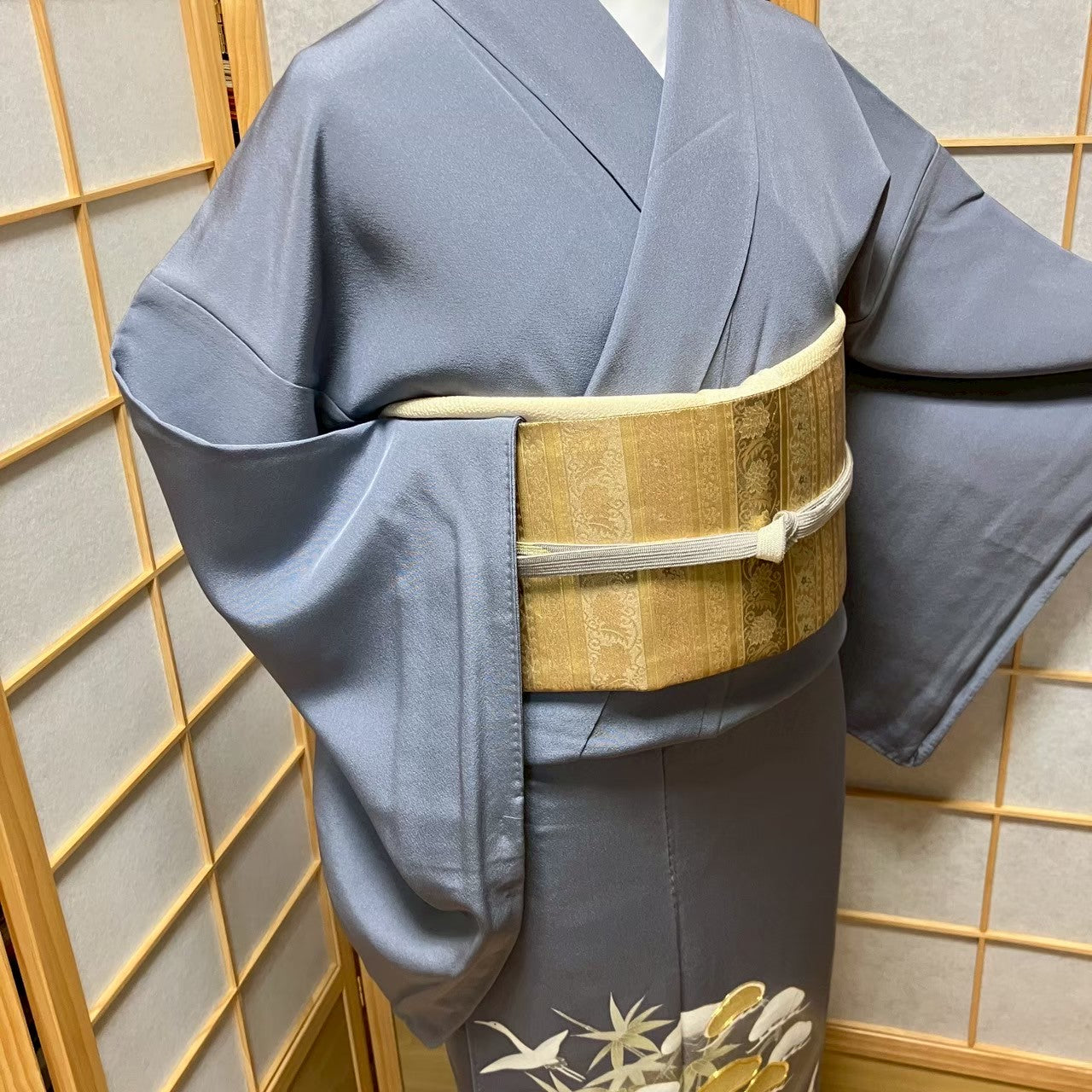 6088# Japanese Tomesode Kimono Vintage Womens Silk Fabric Robe Kimono only sold