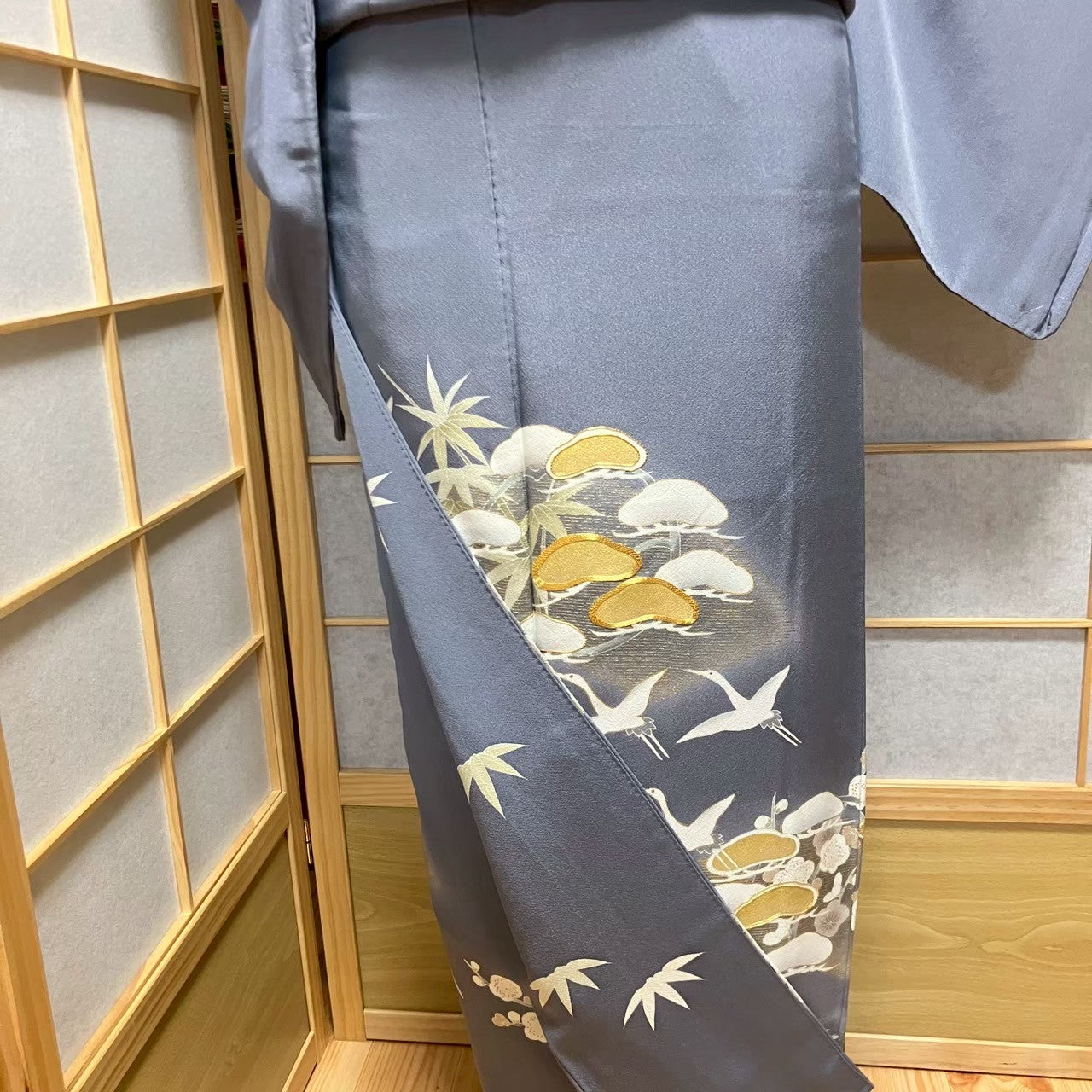6088# Japanese Tomesode Kimono Vintage Womens Silk Fabric Robe Kimono only sold