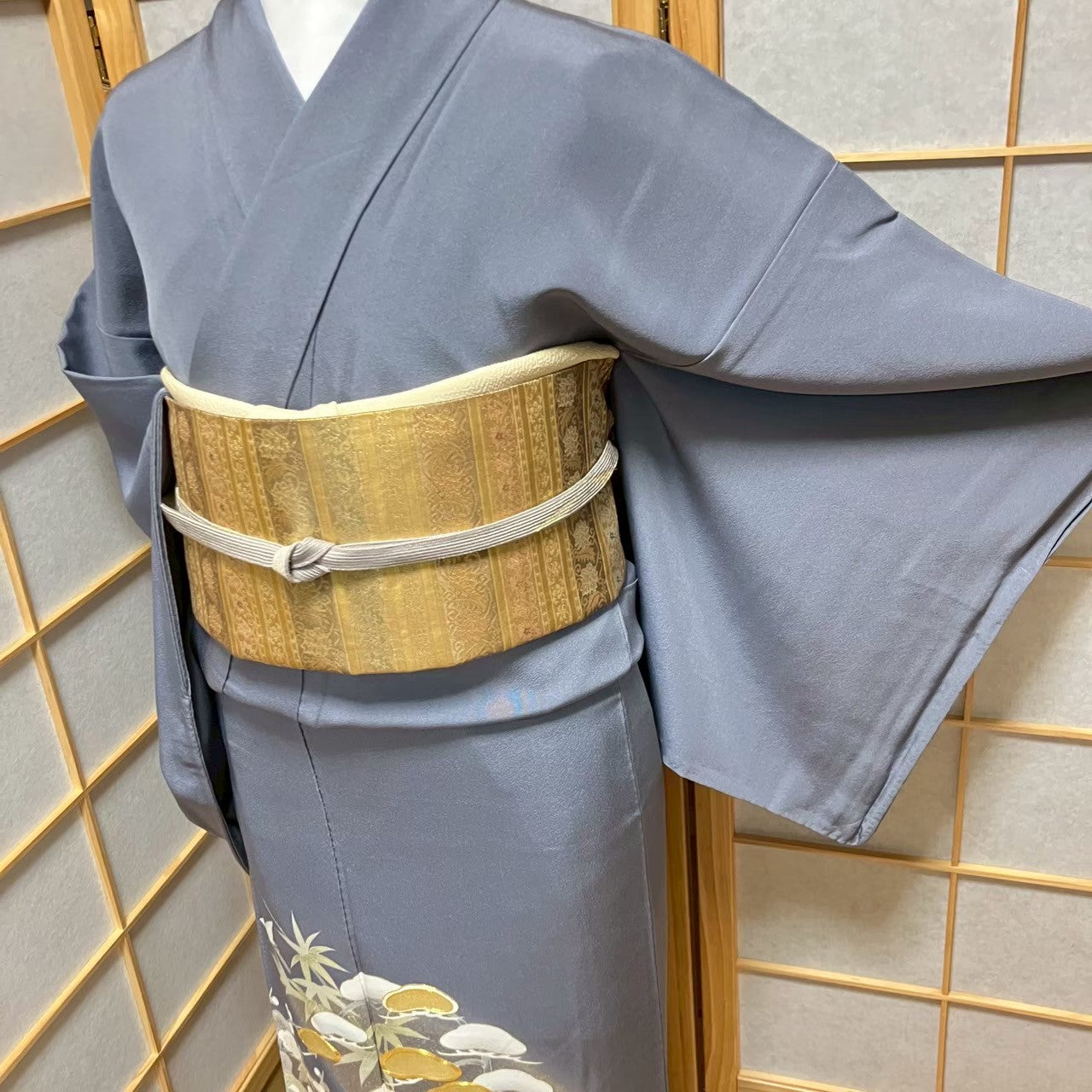 6088# Japanese Tomesode Kimono Vintage Womens Silk Fabric Robe Kimono only sold