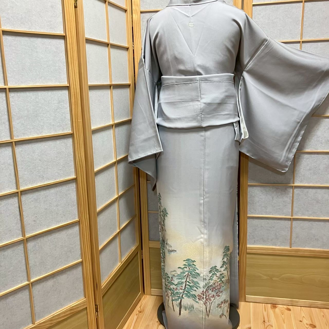 5836# Japanese Tomesode Kimono Vintage Womens Silk Fabric Robe Kimono only sold