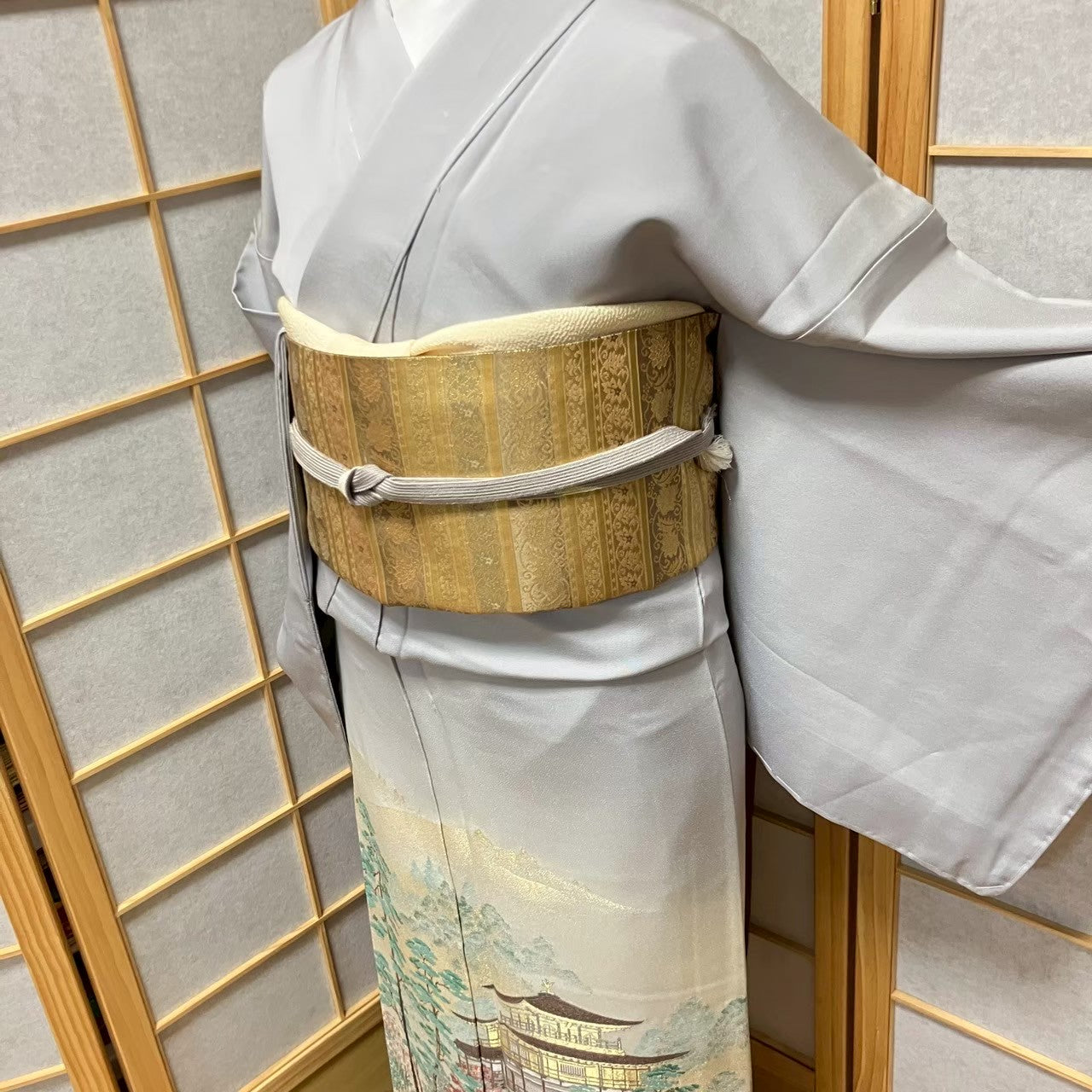 5836# Japanese Tomesode Kimono Vintage Womens Silk Fabric Robe Kimono only sold