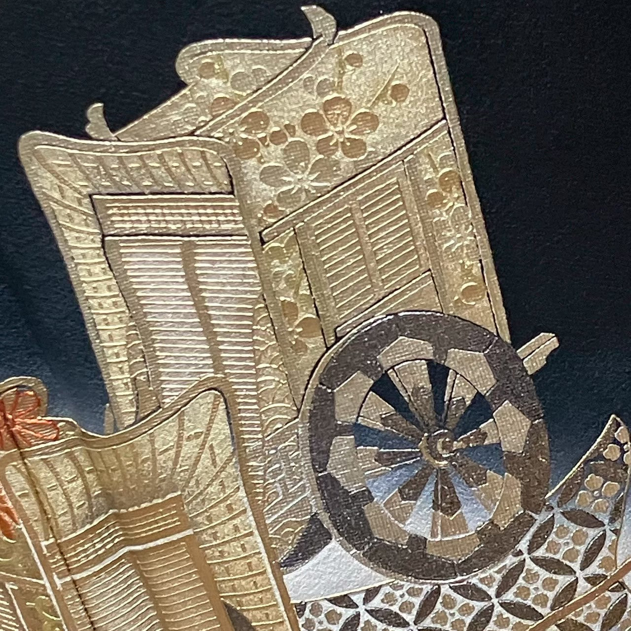 6092# Japanese Tomesode Kimono Vintage Womens Silk Fabric Robe Kimono only sold