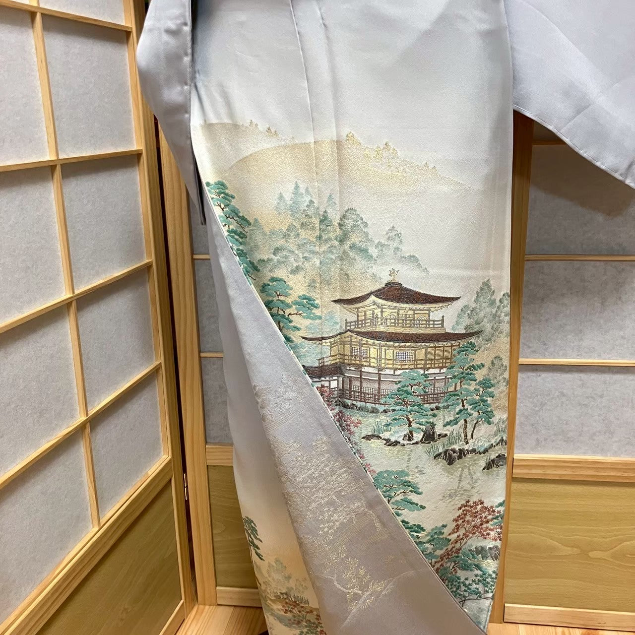 5836# Japanese Tomesode Kimono Vintage Womens Silk Fabric Robe Kimono only sold