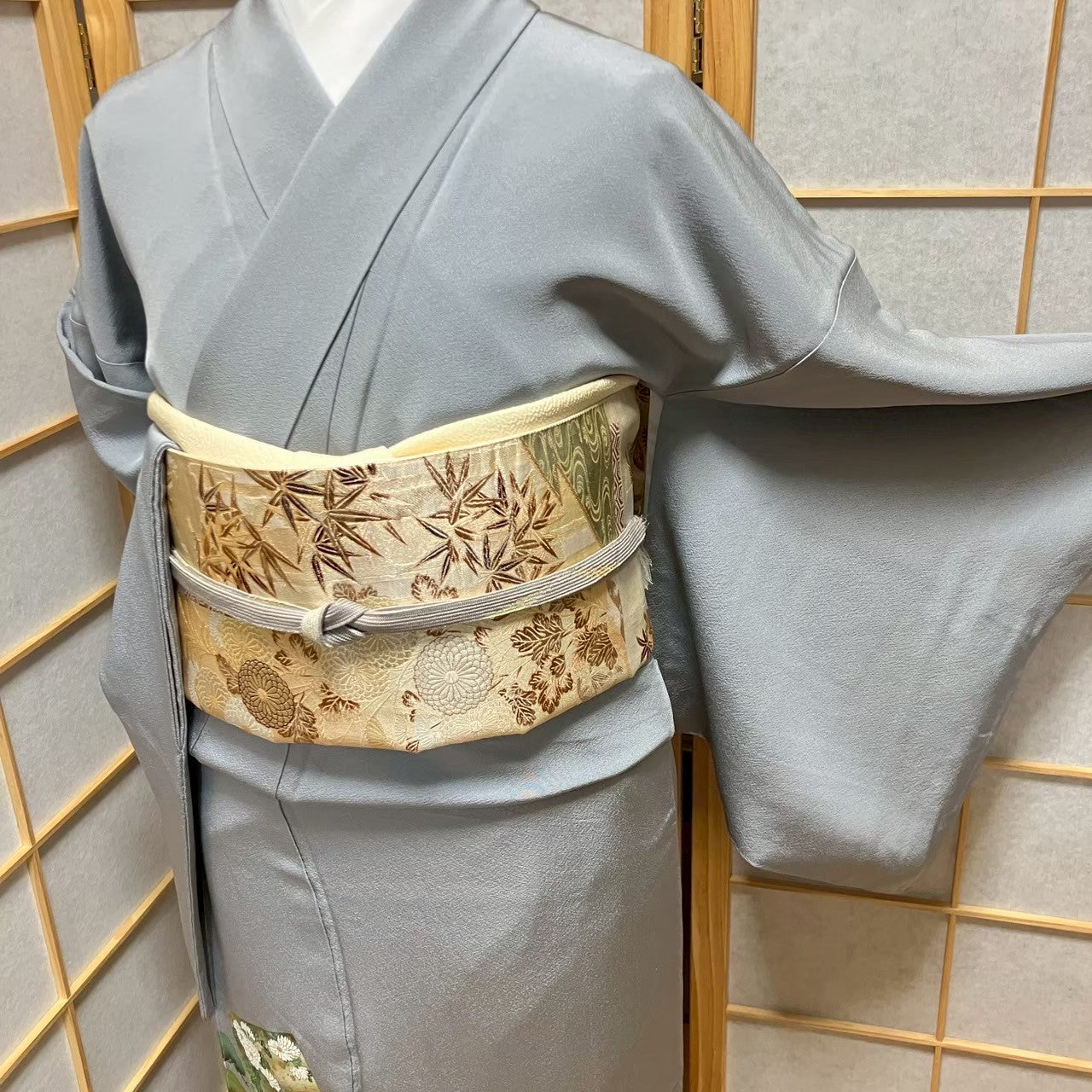 6119# Japanese Tomesode Kimono Vintage Womens Silk Fabric Robe Kimono only sold