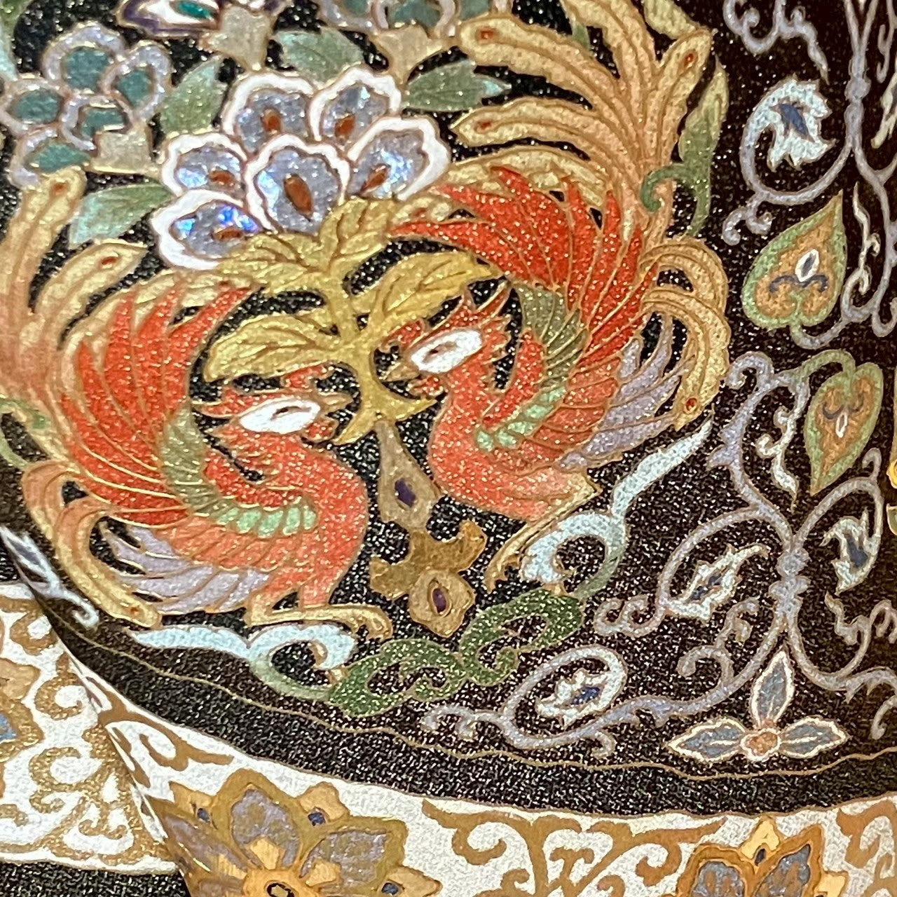 6109# Japanese Tomesode Kimono Vintage Womens Silk Fabric Robe Kimono only sold