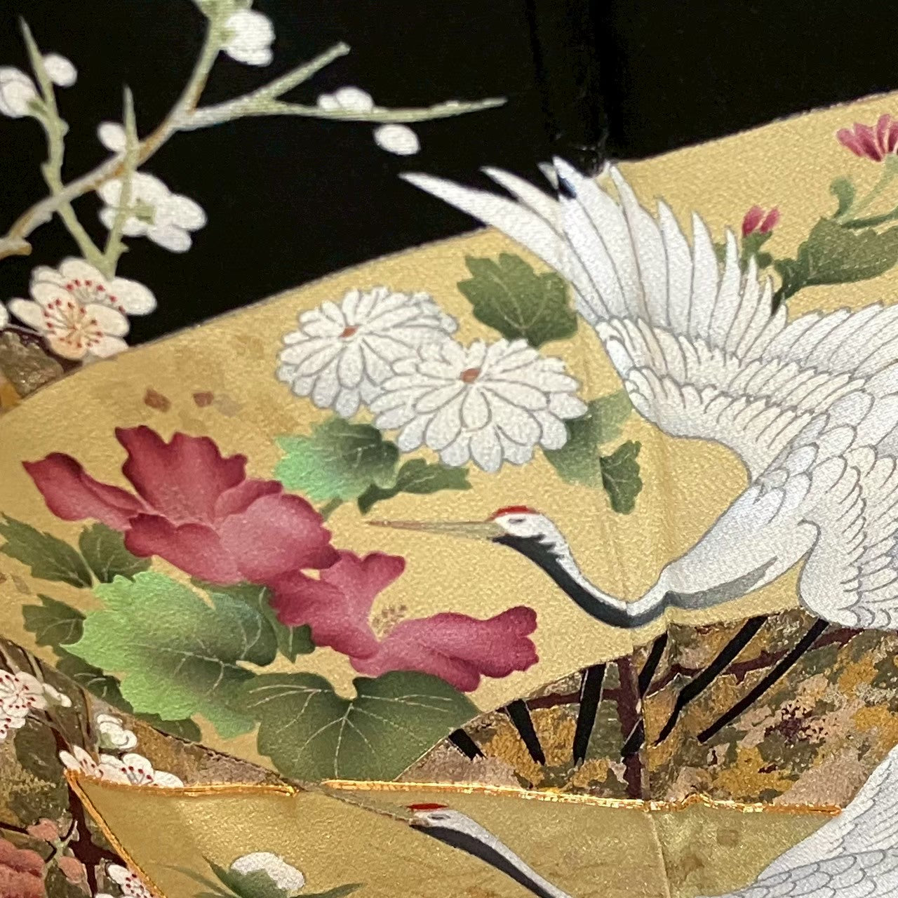 6111# Japanese Tomesode Kimono Vintage Womens Silk Fabric Robe Kimono only sold