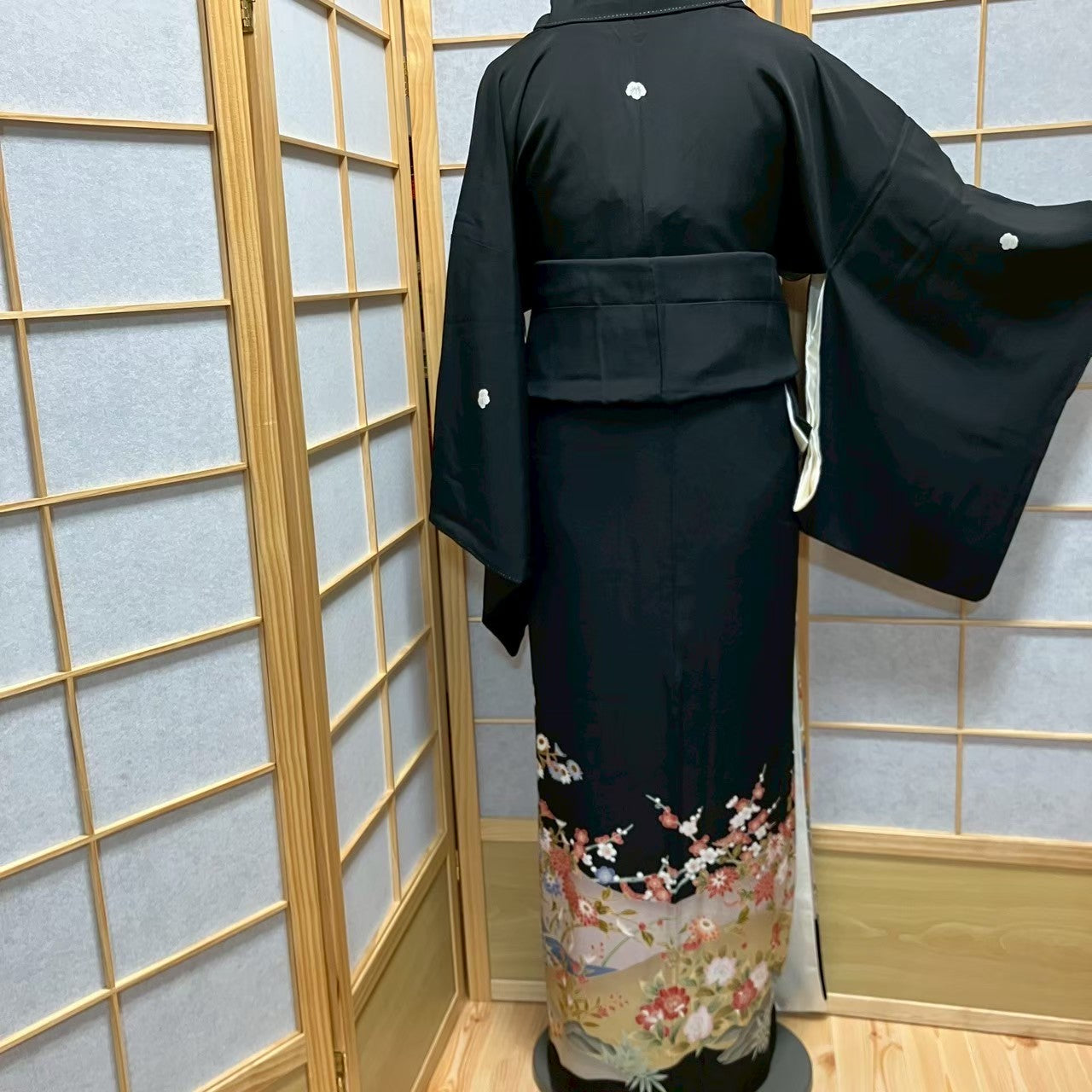 6113# Japanese Tomesode Kimono Vintage Womens Silk Fabric Robe Kimono only sold