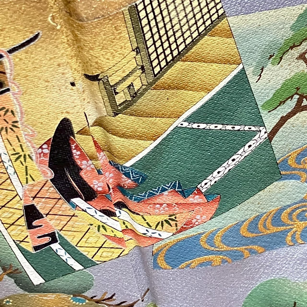 6119# Japanese Tomesode Kimono Vintage Womens Silk Fabric Robe Kimono only sold