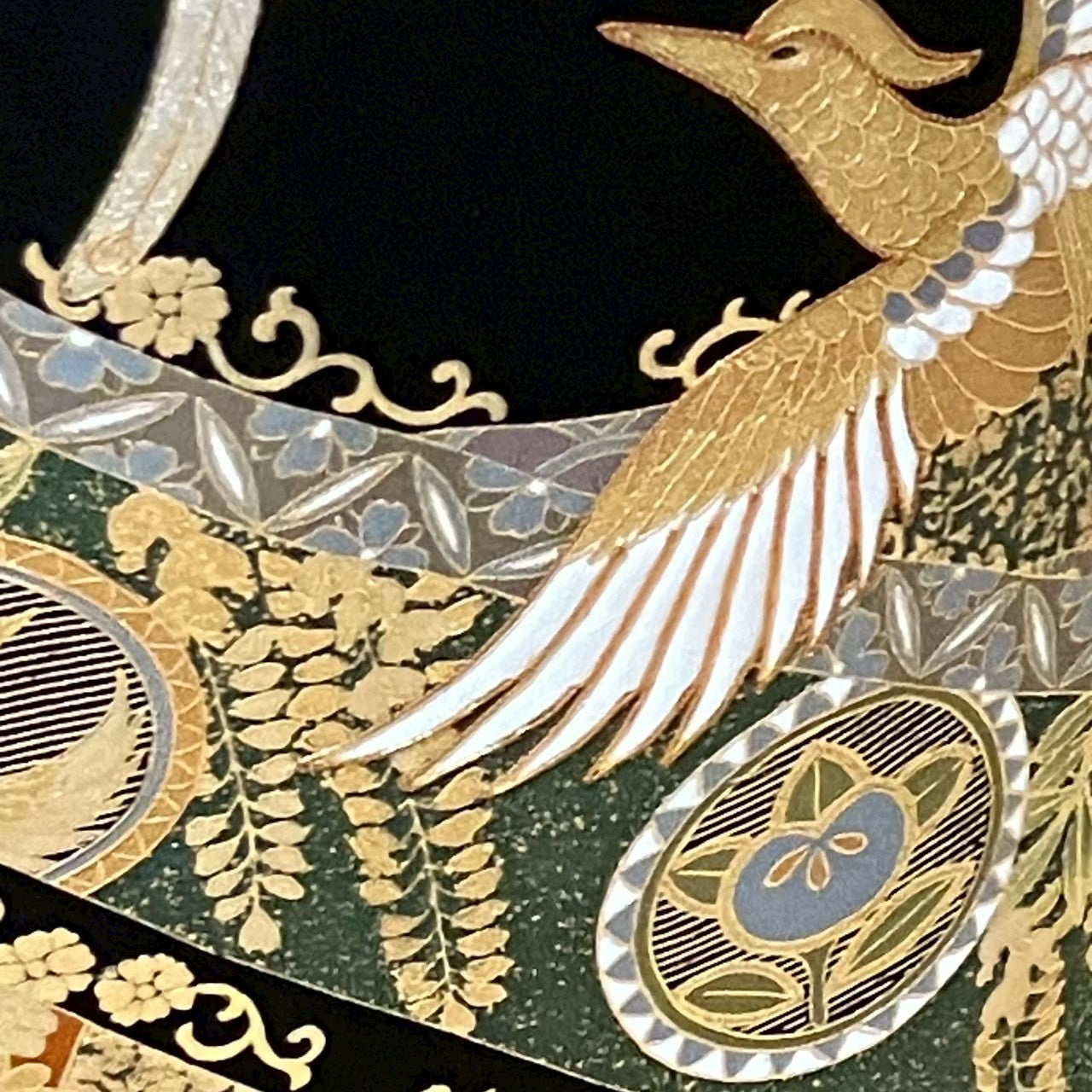 6124# Japanese Tomesode Kimono Vintage Womens Silk Fabric Robe Kimono only sold