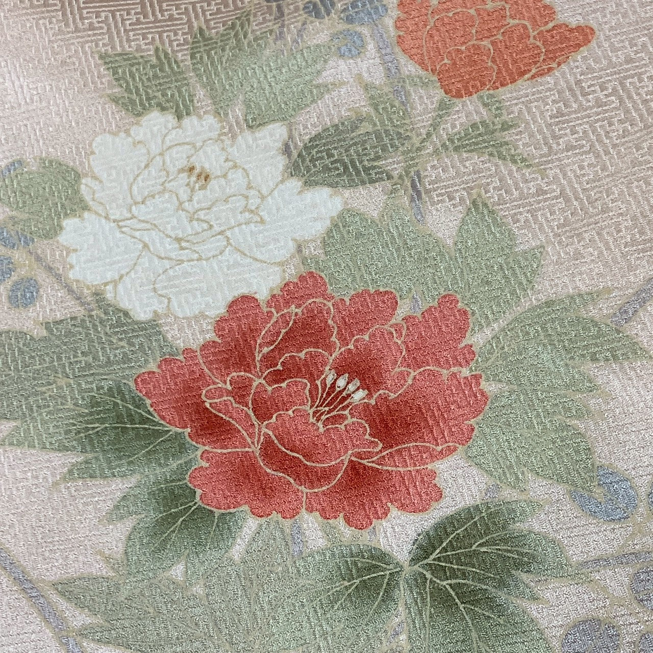 6131# Japanese Kimono Vintage Womens Silk Fabric Robe Kimono only sold Unused