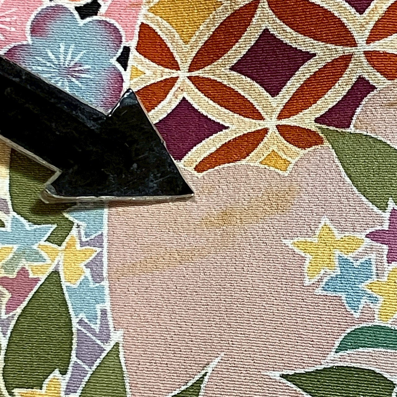 6139# Japanese Tomesode Kimono Vintage Womens Silk Fabric Robe Kimono only sold