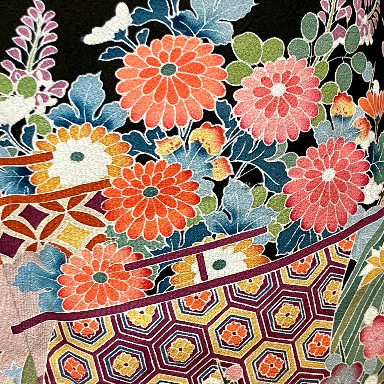 6139# Japanese Tomesode Kimono Vintage Womens Silk Fabric Robe Kimono only sold