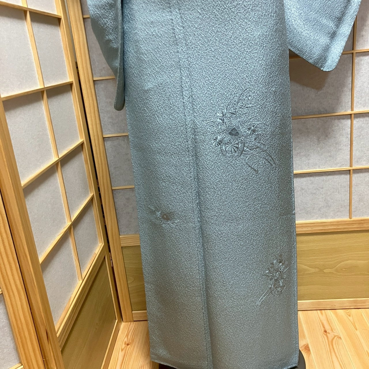 6454# Japanese Kimono Vintage Womens Silk Fabric Robe Kimono only sold Embroidery