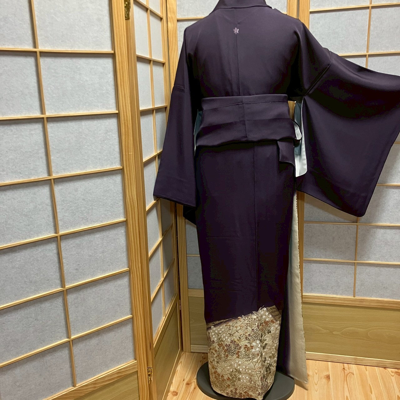 6775# Japanese Tomesode Kimono Vintage Womens Silk Fabric Robe Kimono only sold
