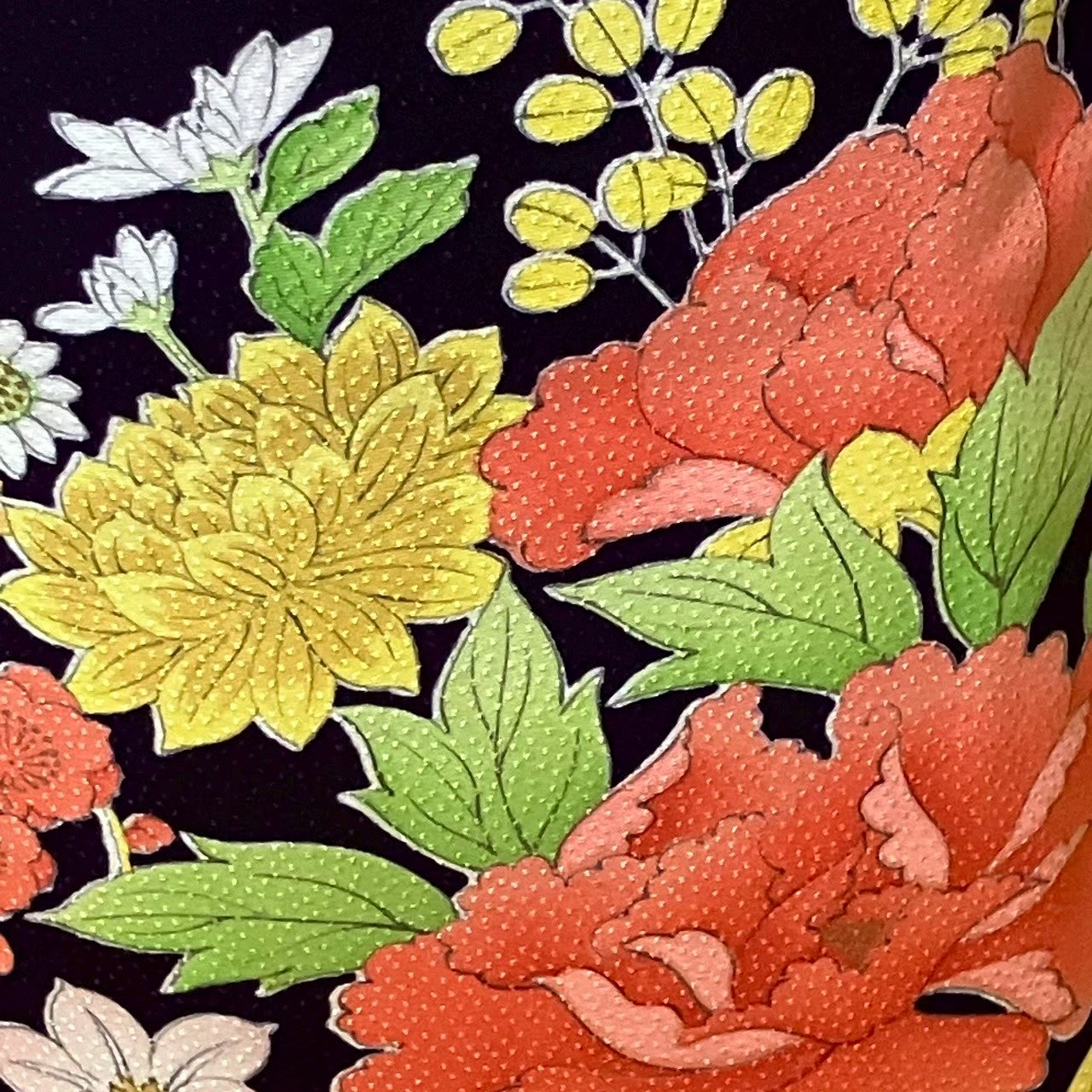 7176# Japanese Kimono Vintage Womens Silk Fabric Robe Kimono only sold