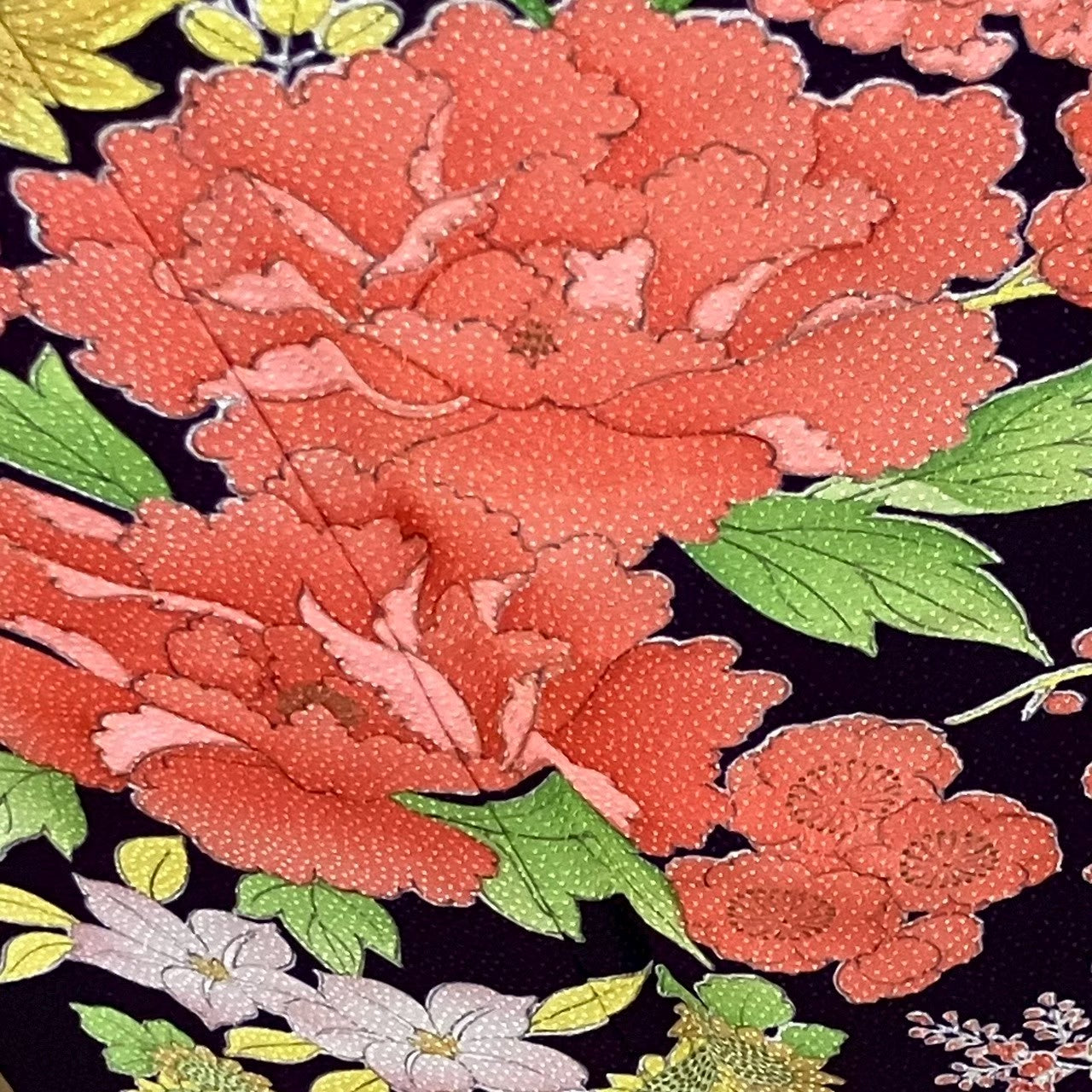 7176# Japanese Kimono Vintage Womens Silk Fabric Robe Kimono only sold