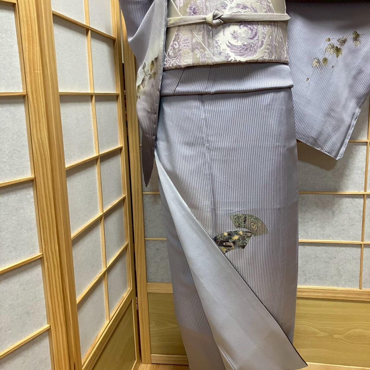 7178# Japanese Kimono Vintage Womens Silk Fabric Robe Kimono only sold