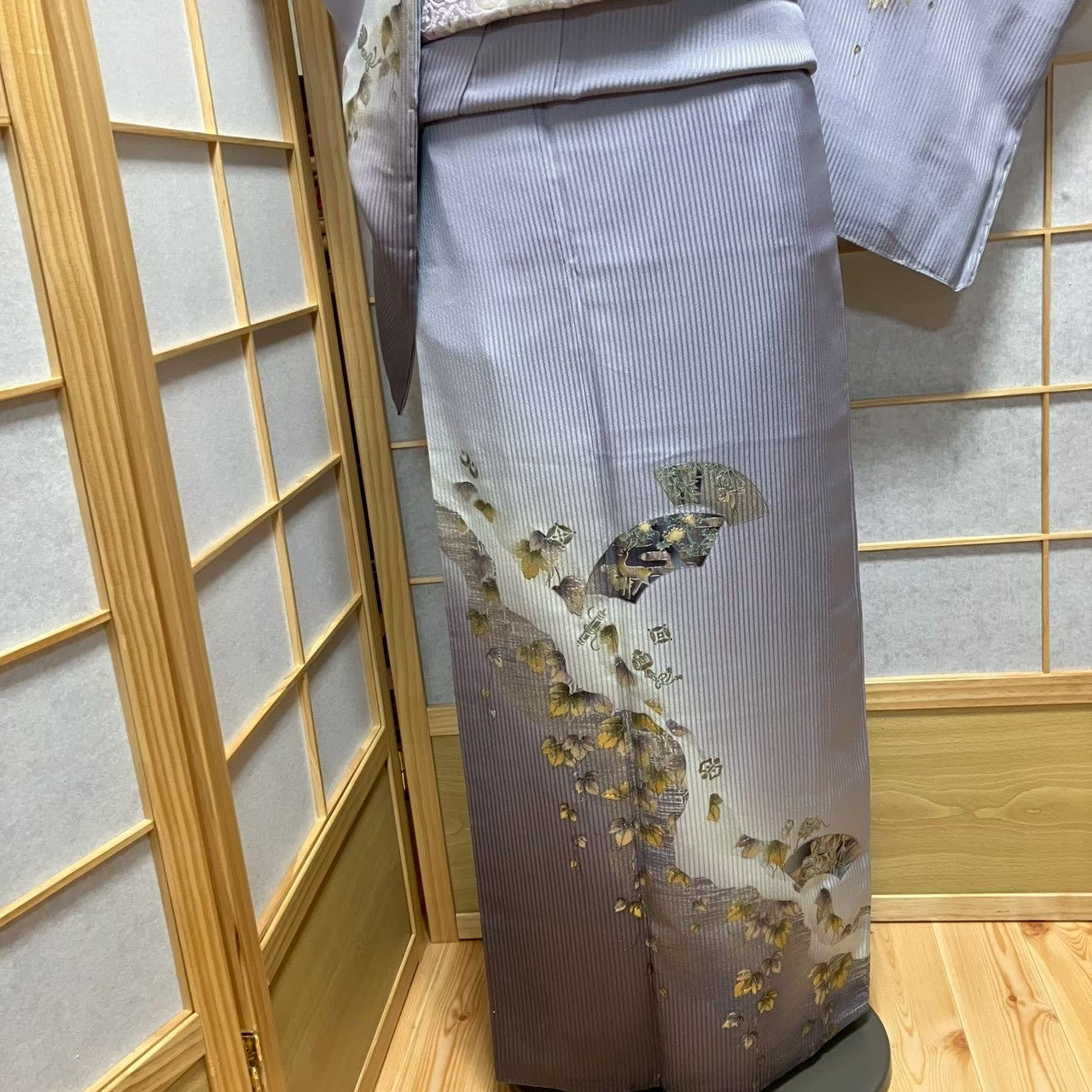 7178# Japanese Kimono Vintage Womens Silk Fabric Robe Kimono only sold