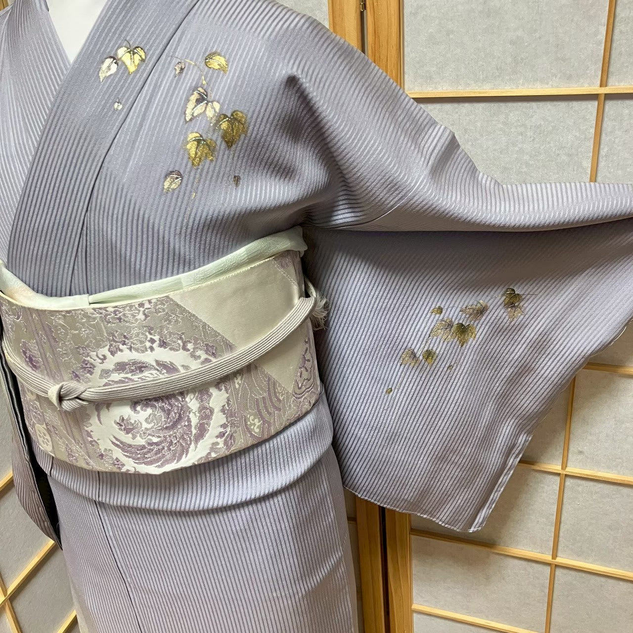 7178# Japanese Kimono Vintage Womens Silk Fabric Robe Kimono only sold