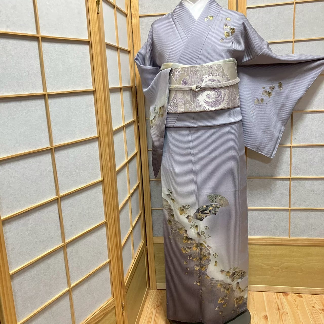 7178# Japanese Kimono Vintage Womens Silk Fabric Robe Kimono only sold