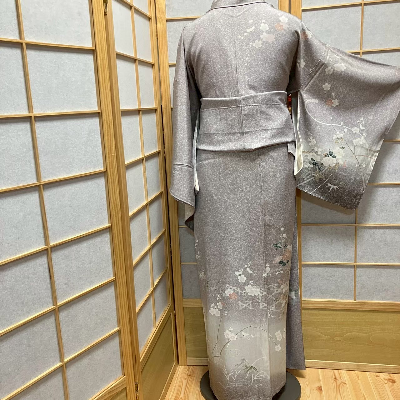 7212# Japanese Kimono Vintage Womens Silk Fabric Robe Kimono only sold