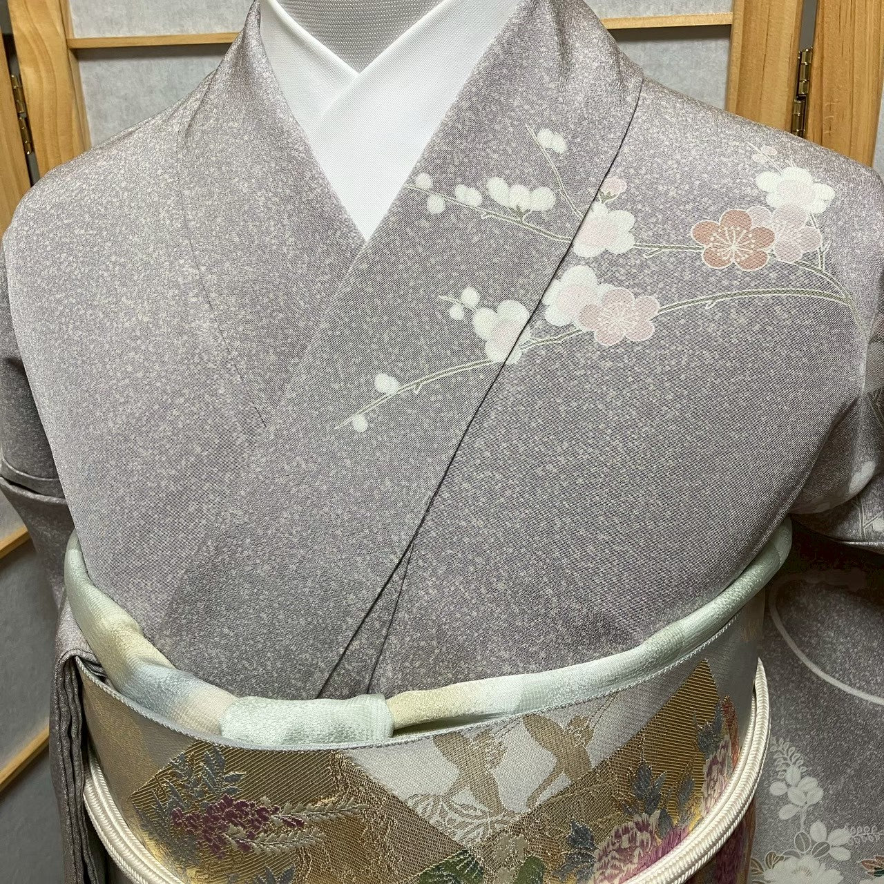 7212# Japanese Kimono Vintage Womens Silk Fabric Robe Kimono only sold