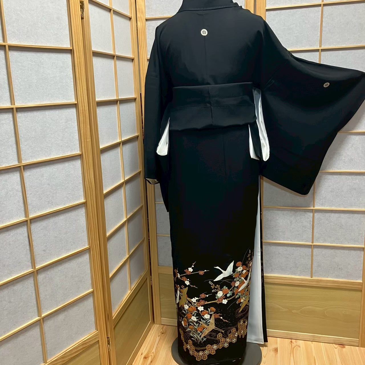 7186# Japanese Tomesode Kimono Vintage Womens Silk Fabric Robe Kimono only sold