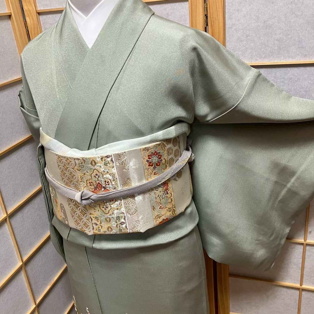 7206# Japanese Tomesode Kimono Vintage Womens Silk Fabric Robe Kimono only sold
