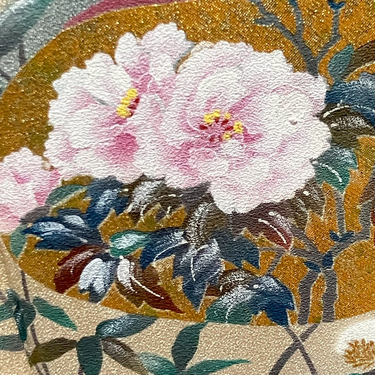 7211# Japanese Kimono Vintage Womens Silk Fabric Robe Kimono only sold