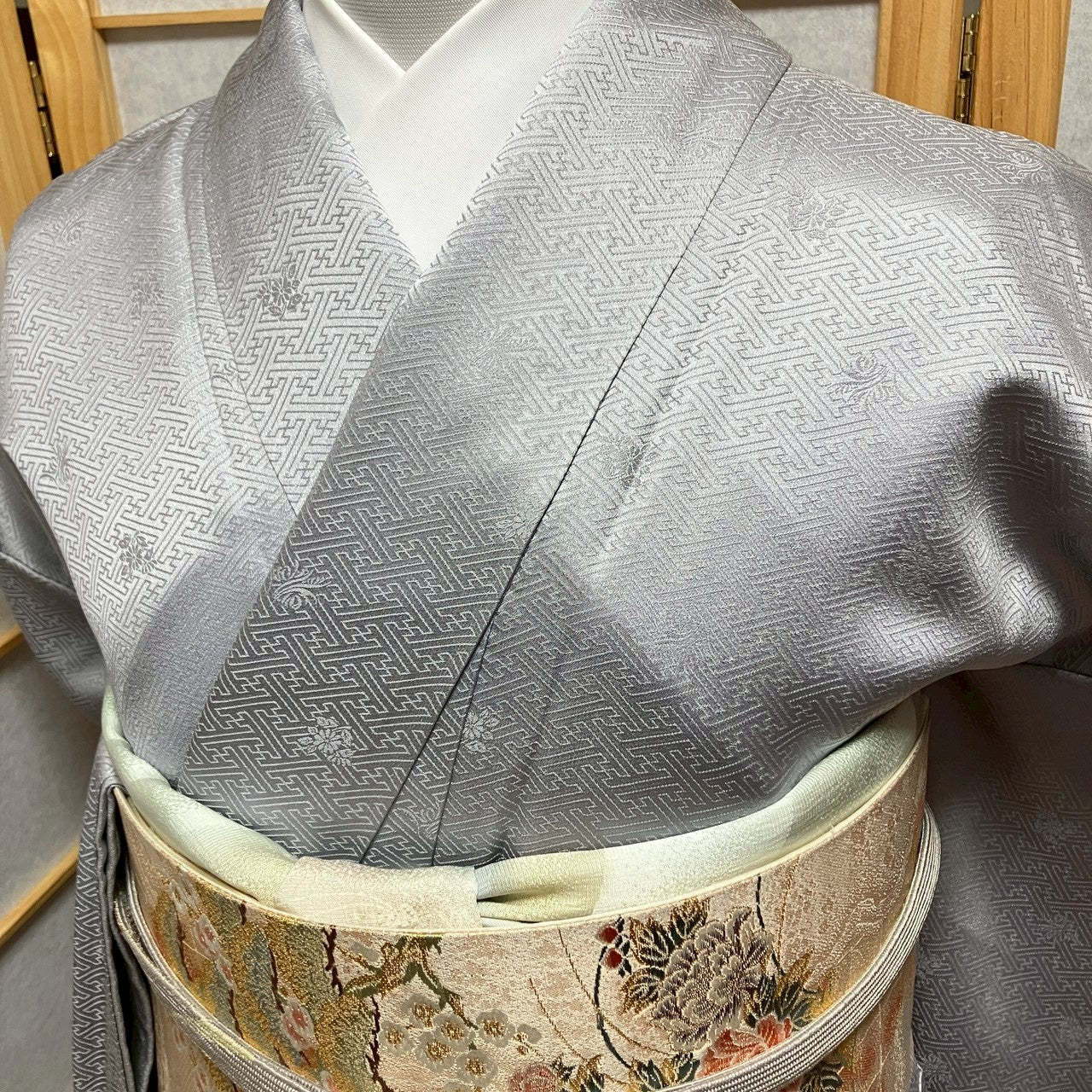 7127# Japanese Tomesode Kimono Vintage Womens Silk Fabric Robe Kimono only sold