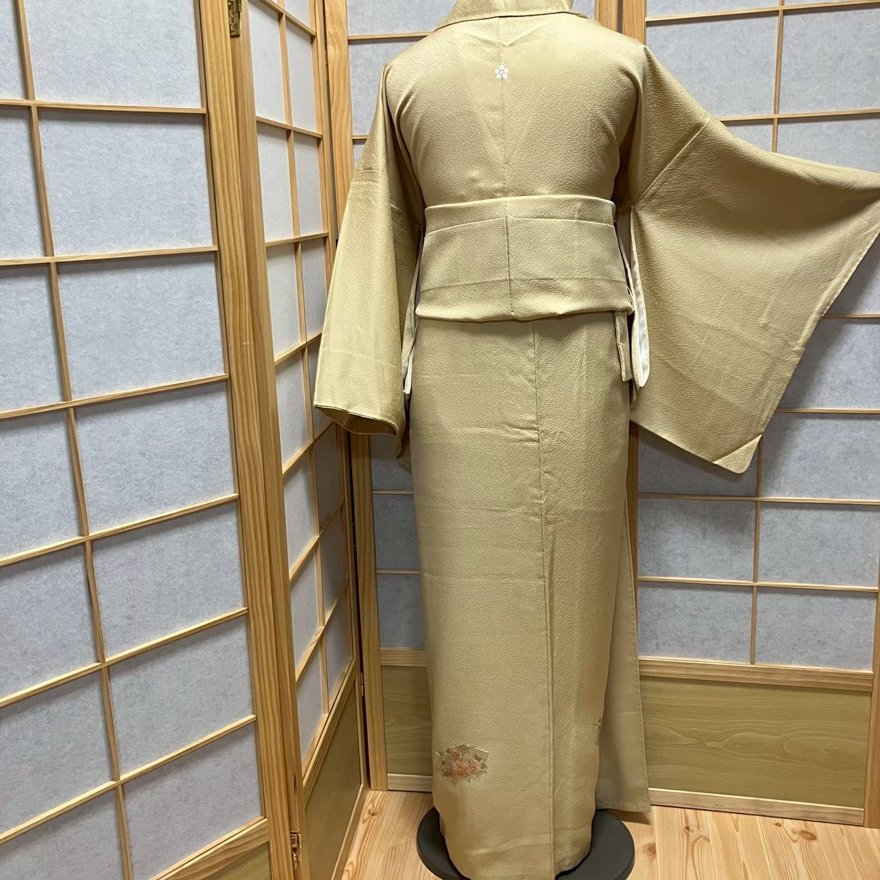7471# Japanese Kimono Vintage Womens Silk Fabric Robe Kimono only sold