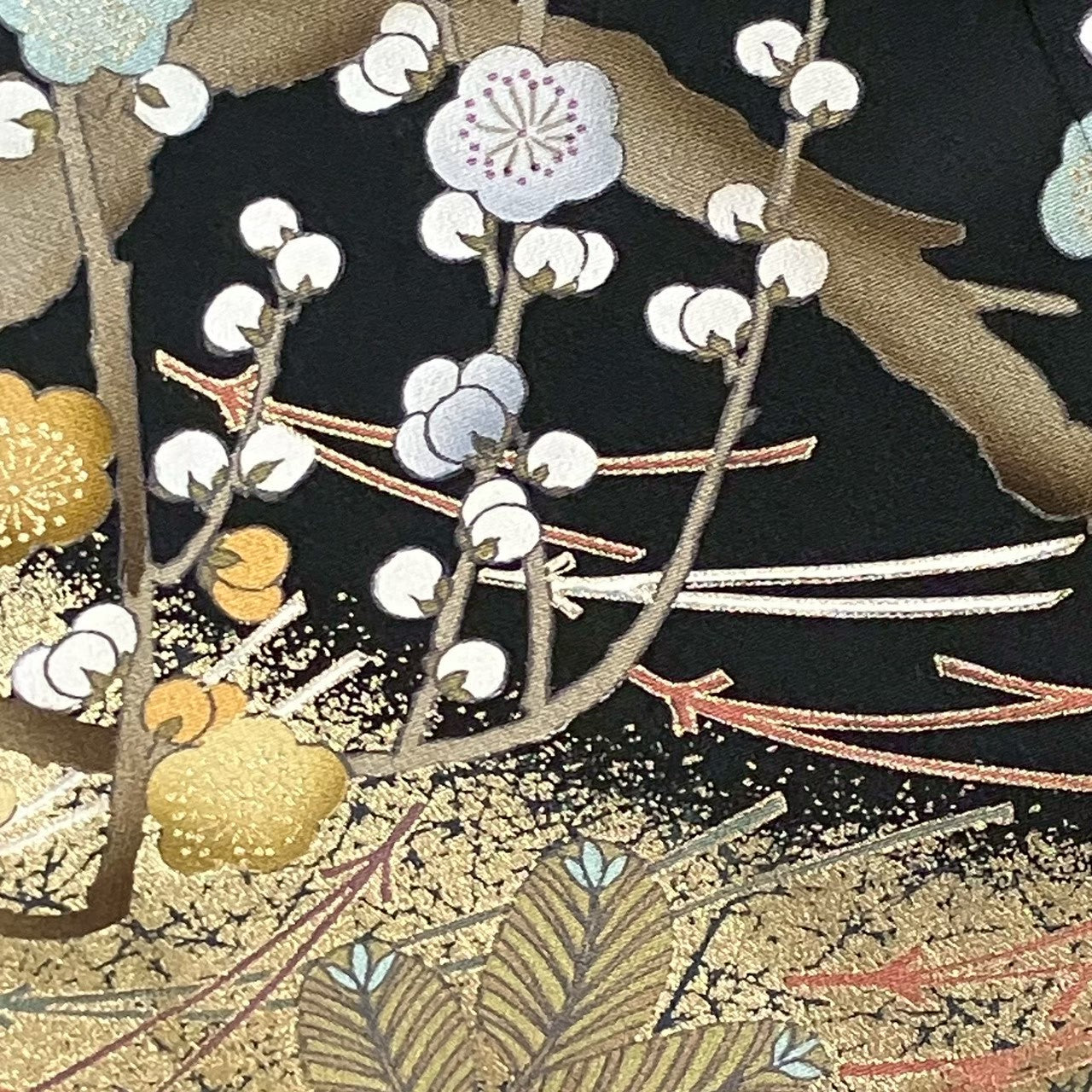 7472# Japanese Tomesode Kimono Vintage Womens Silk Fabric Robe Kimono only sold