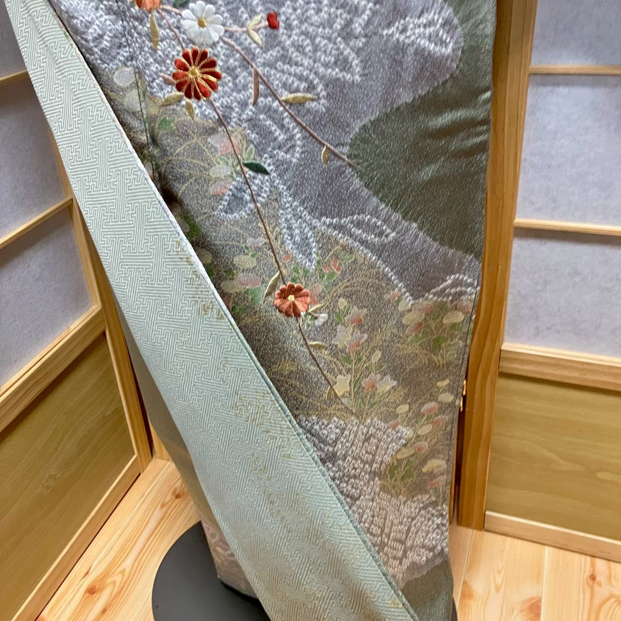7474# Japanese Kimono Vintage Womens Silk Fabric Robe Kimono only sold Shibori