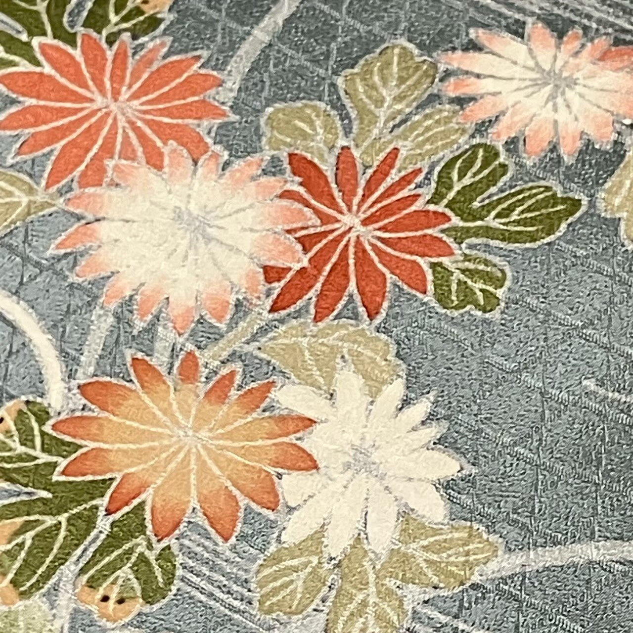 7473# Japanese Kimono Vintage Womens Silk Fabric Robe Kimono only sold